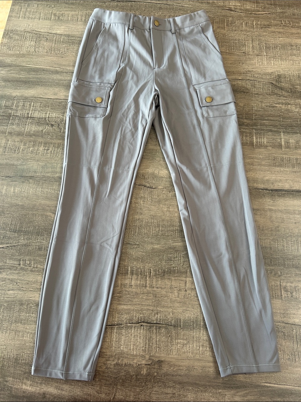 HALARA Gray Cargo Front-Seam Leggings medium TALL